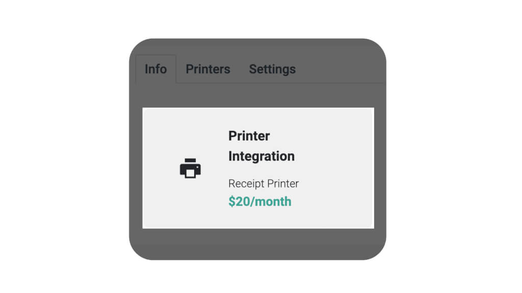 Printer integration box