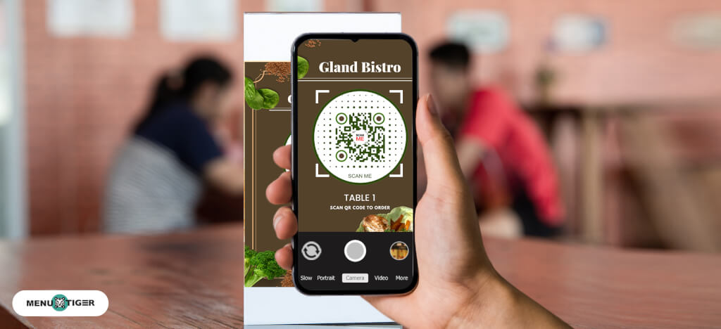 Scan QR code menu