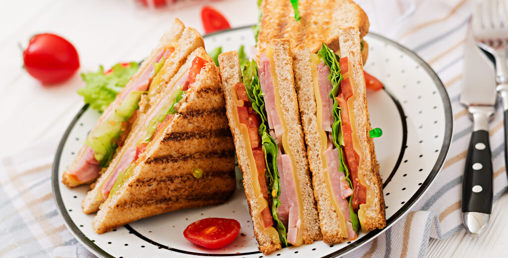 Photo of sandwiches on a plate