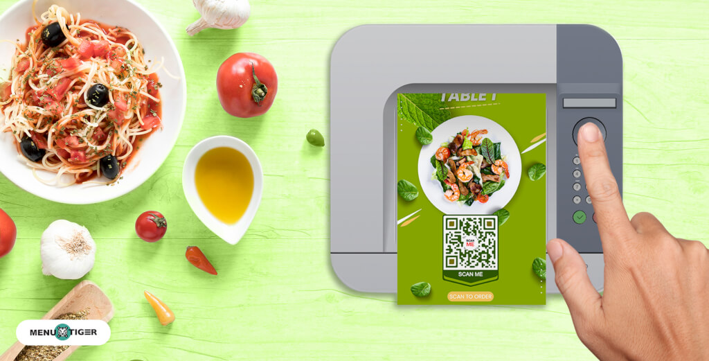 Printing qr menu promotional materials