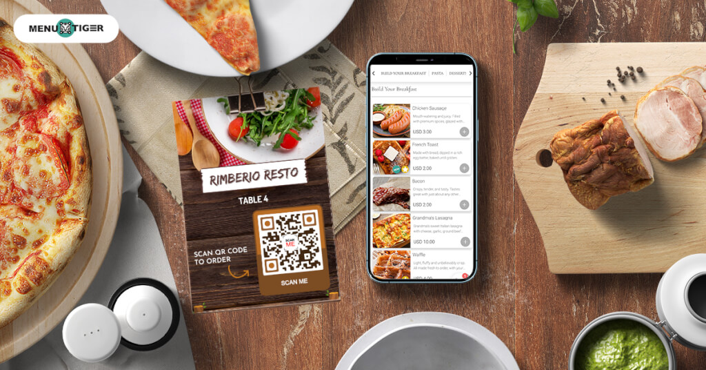 Paperless menu for restaurant