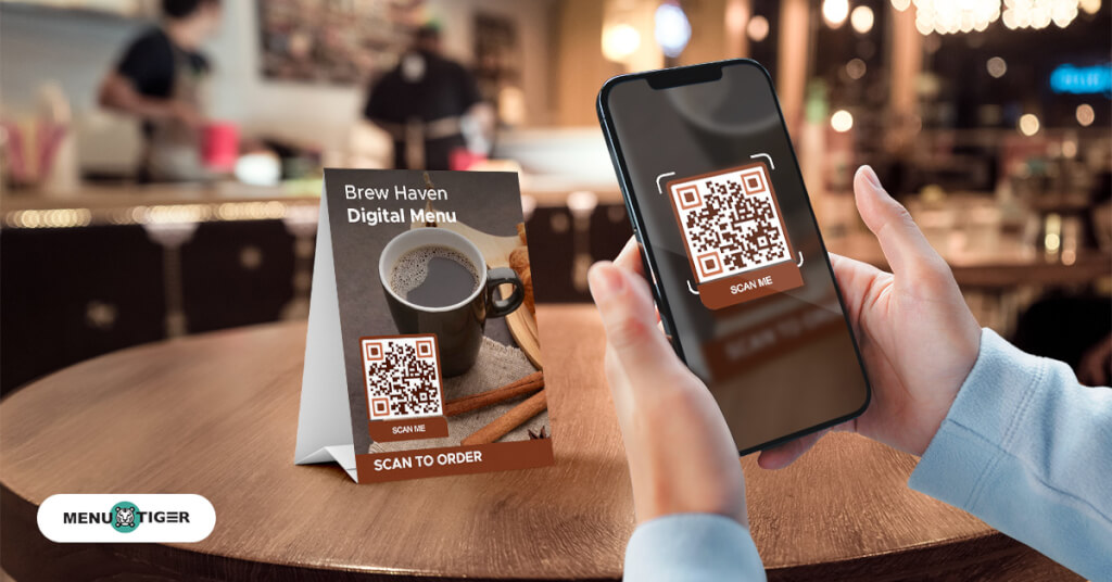 Digital menu for coffee shop