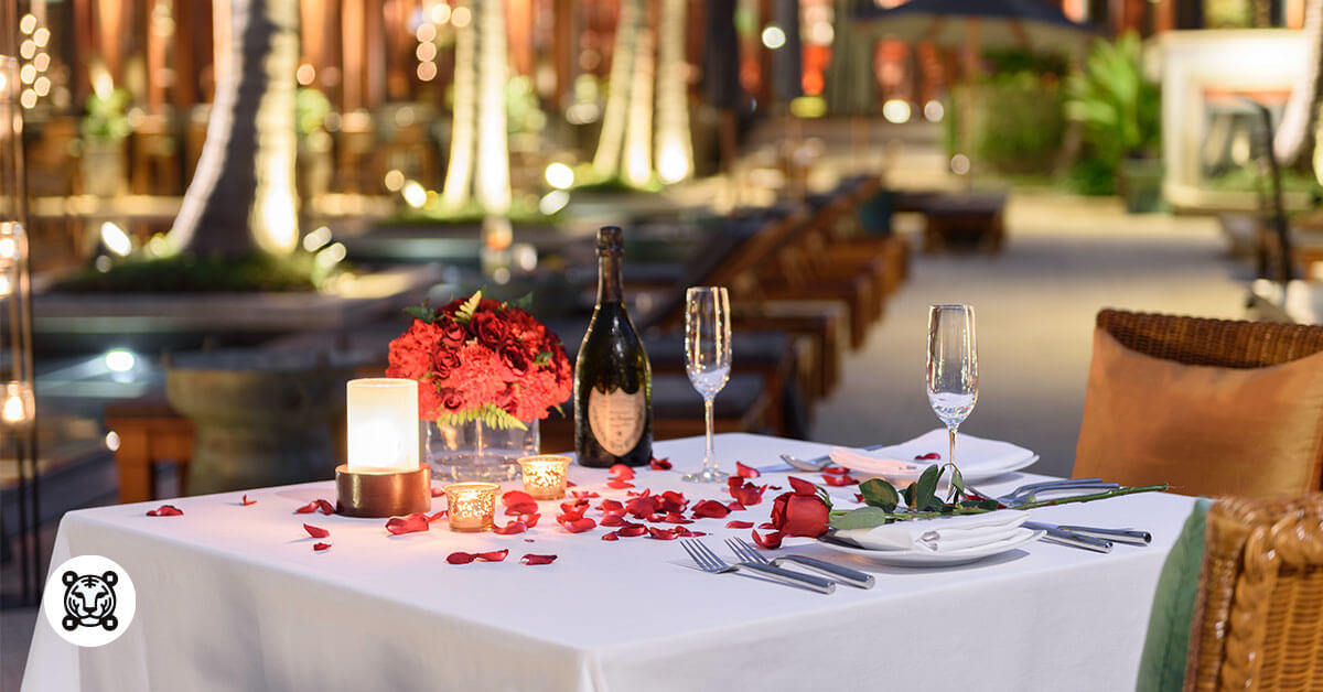 Romantic set up for restaurants 