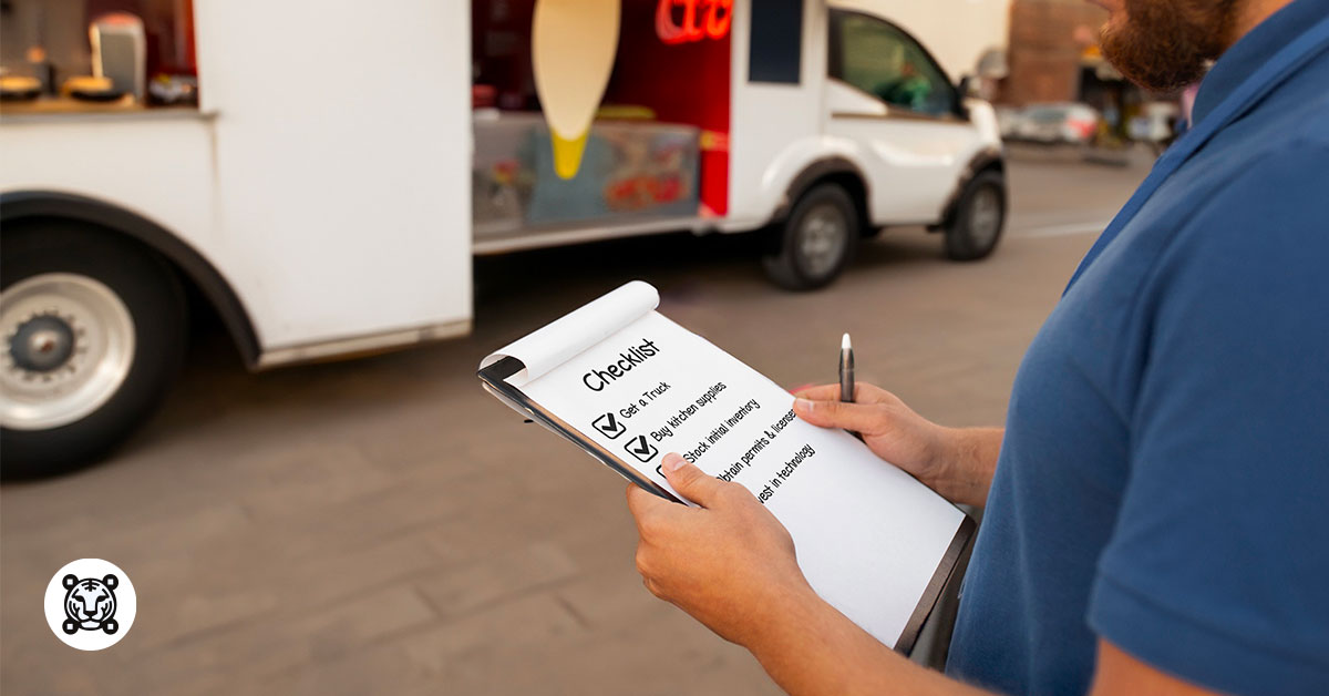 Checklist for food truck