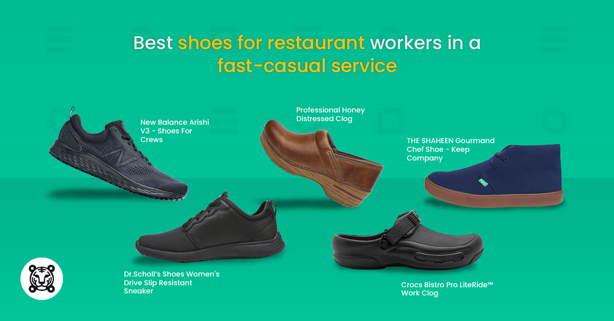 Shoes for fast casual workers