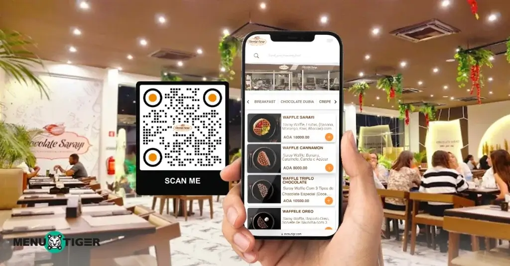 Smart menu QR code