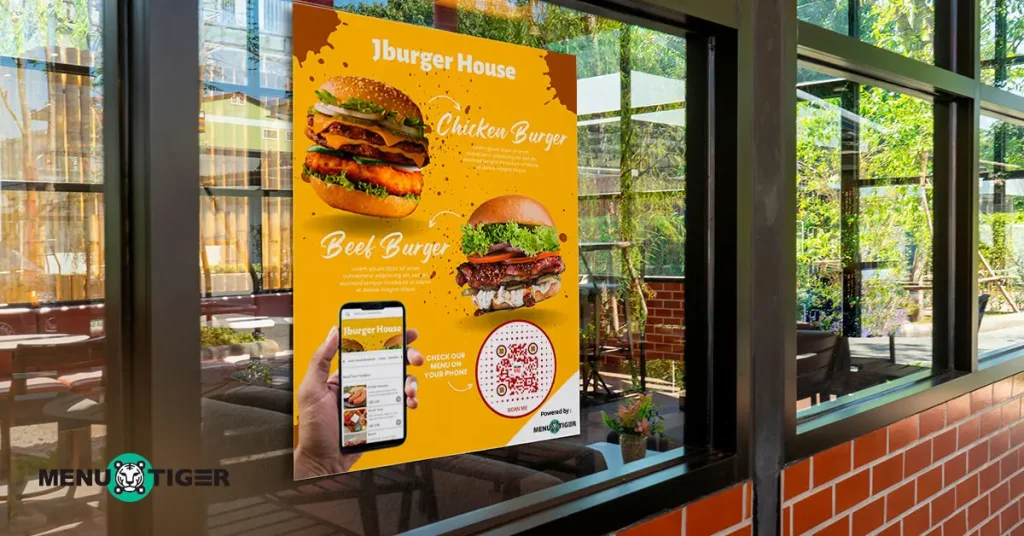 qr codes in restaurant menus with menu tiger