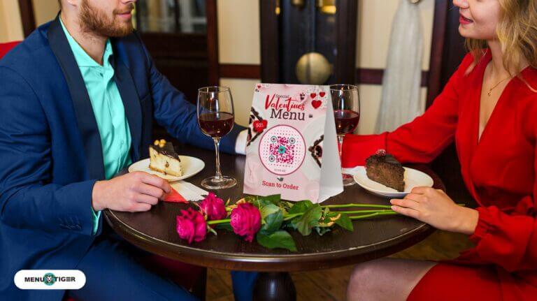 Hearts on plates creating valentines menu to spark romance