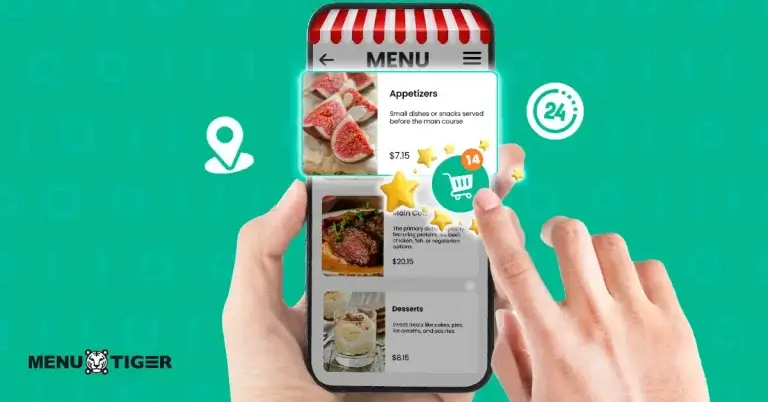 menu qr code sell food online