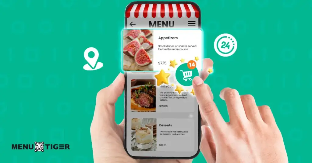 menu qr code sell food online