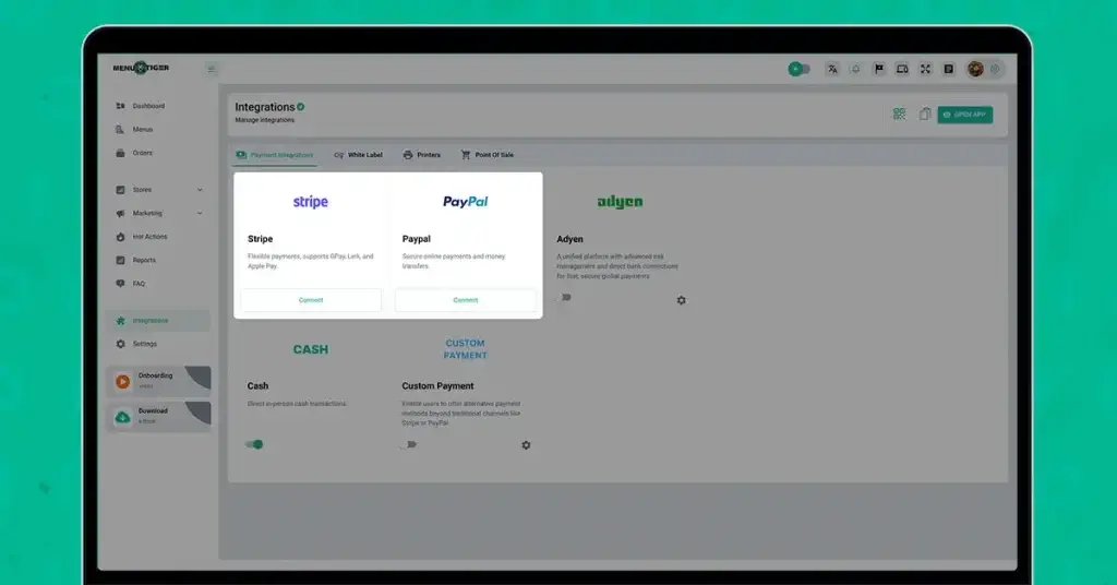 Stripe and PayPal