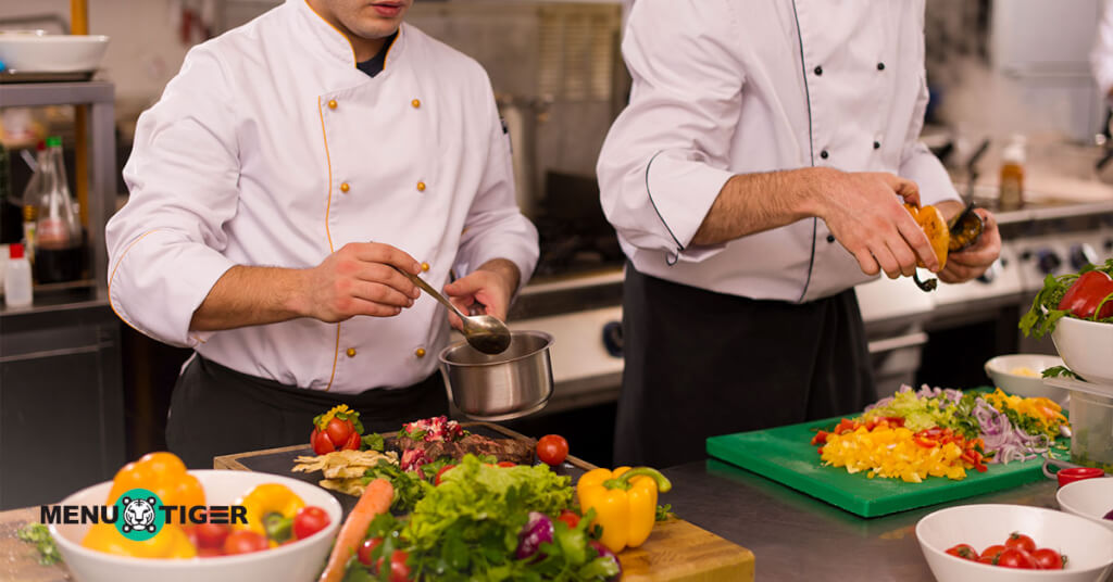 Chef's preparing meal