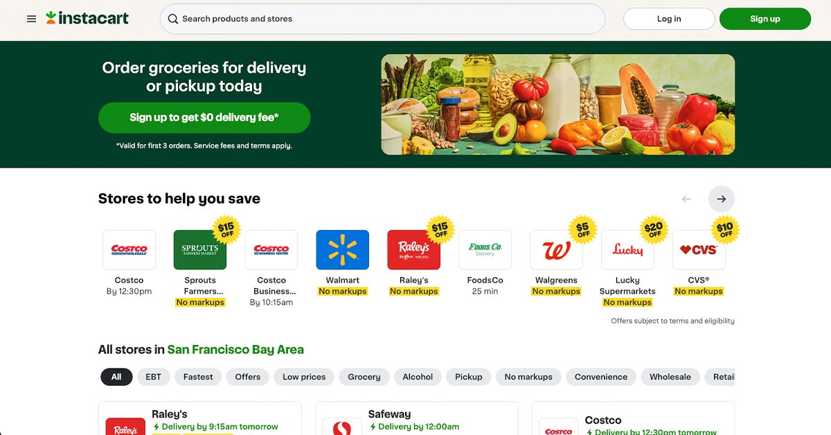 Instacart delivery app