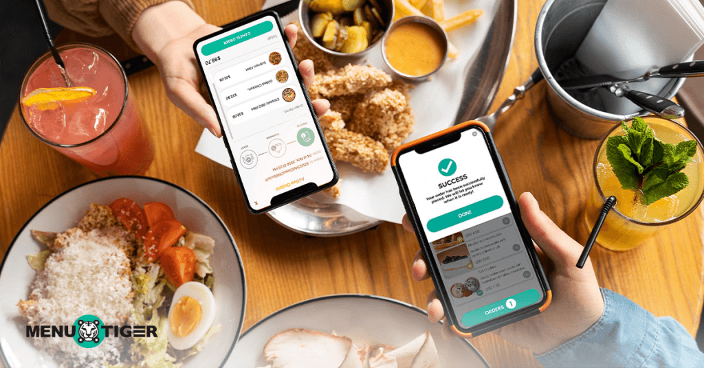 Digital menu for restaurants