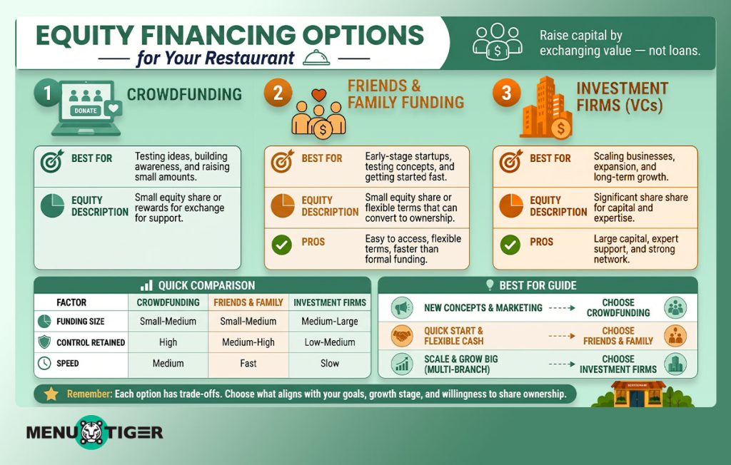 restaurant finance through equity