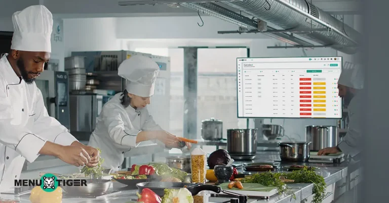 Commercial kitchen using KDS